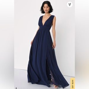 Lulus | Heavenly Hues Navy Blue Maxi Dress